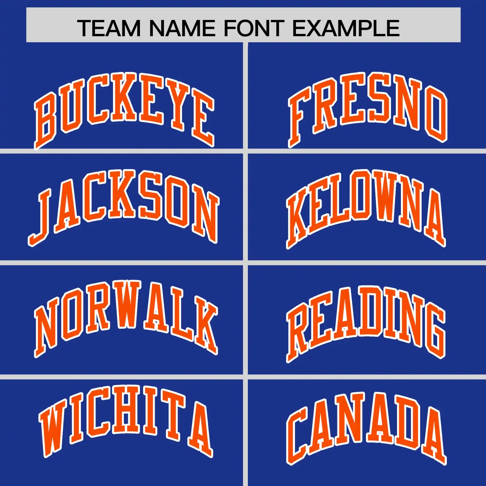 Custom Royal Blue Orange-White Performance T-Shirt