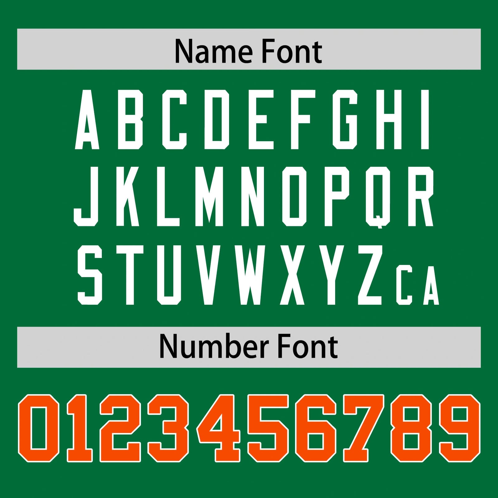 Custom Kelly Green Orange-White Performance T-Shirt