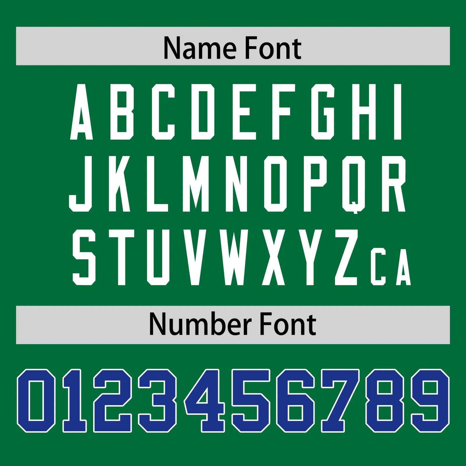 Custom Kelly Green Royal Blue-White Performance T-Shirt