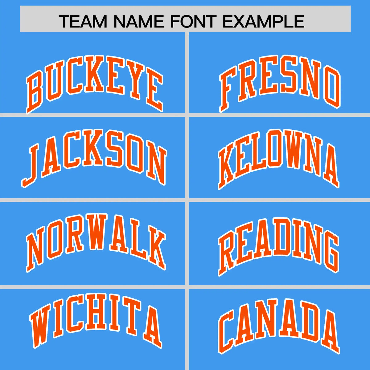 Custom Powder Blue Orange-White Performance T-Shirt