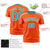 Custom Orange Aqua-White Performance T-Shirt