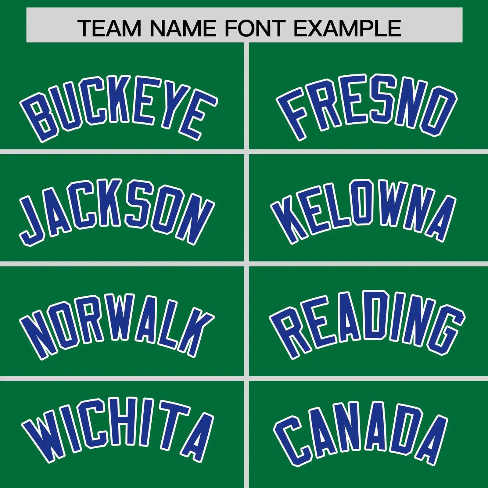 Custom Kelly Green Royal Blue-White Performance T-Shirt