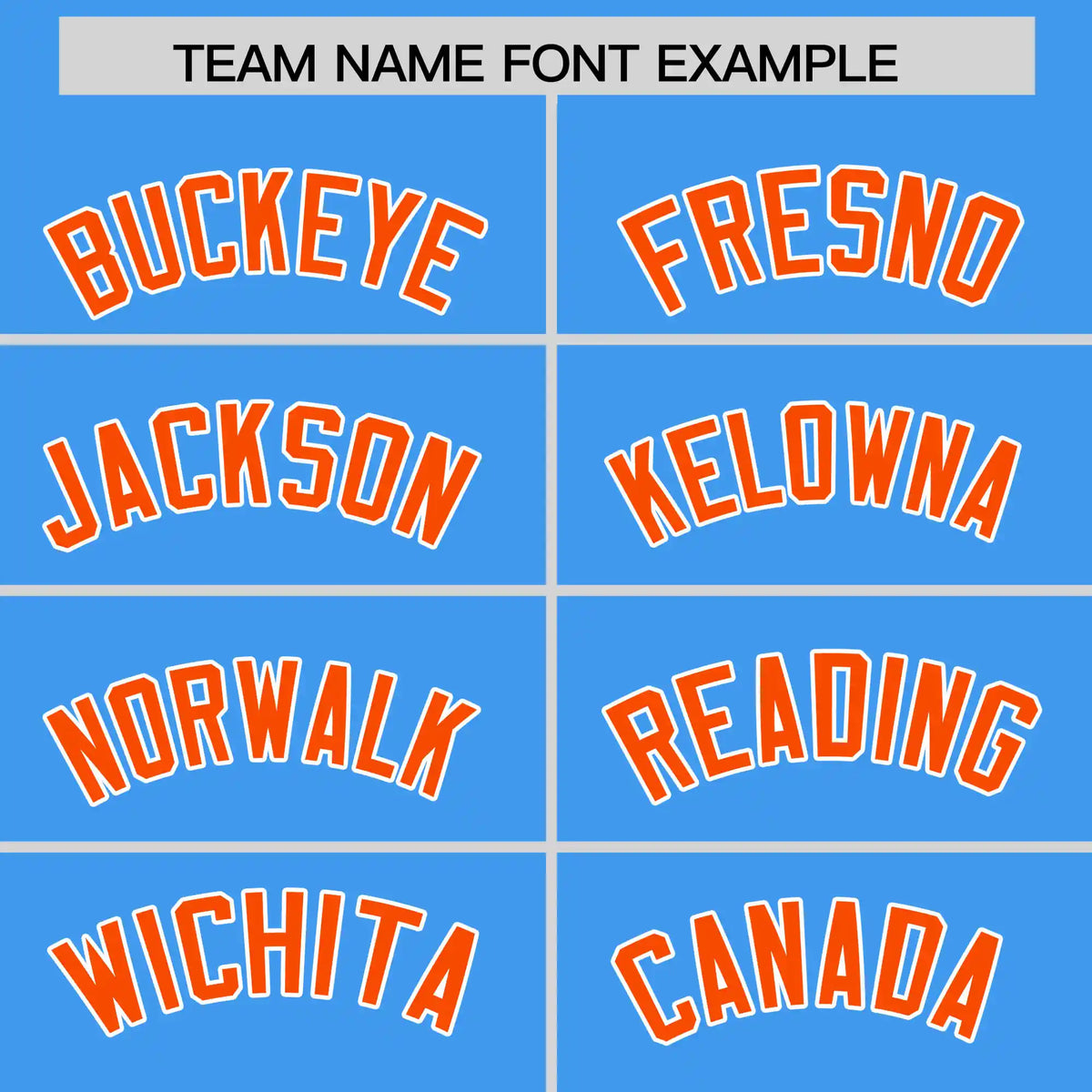 Custom Powder Blue Orange-White Performance T-Shirt