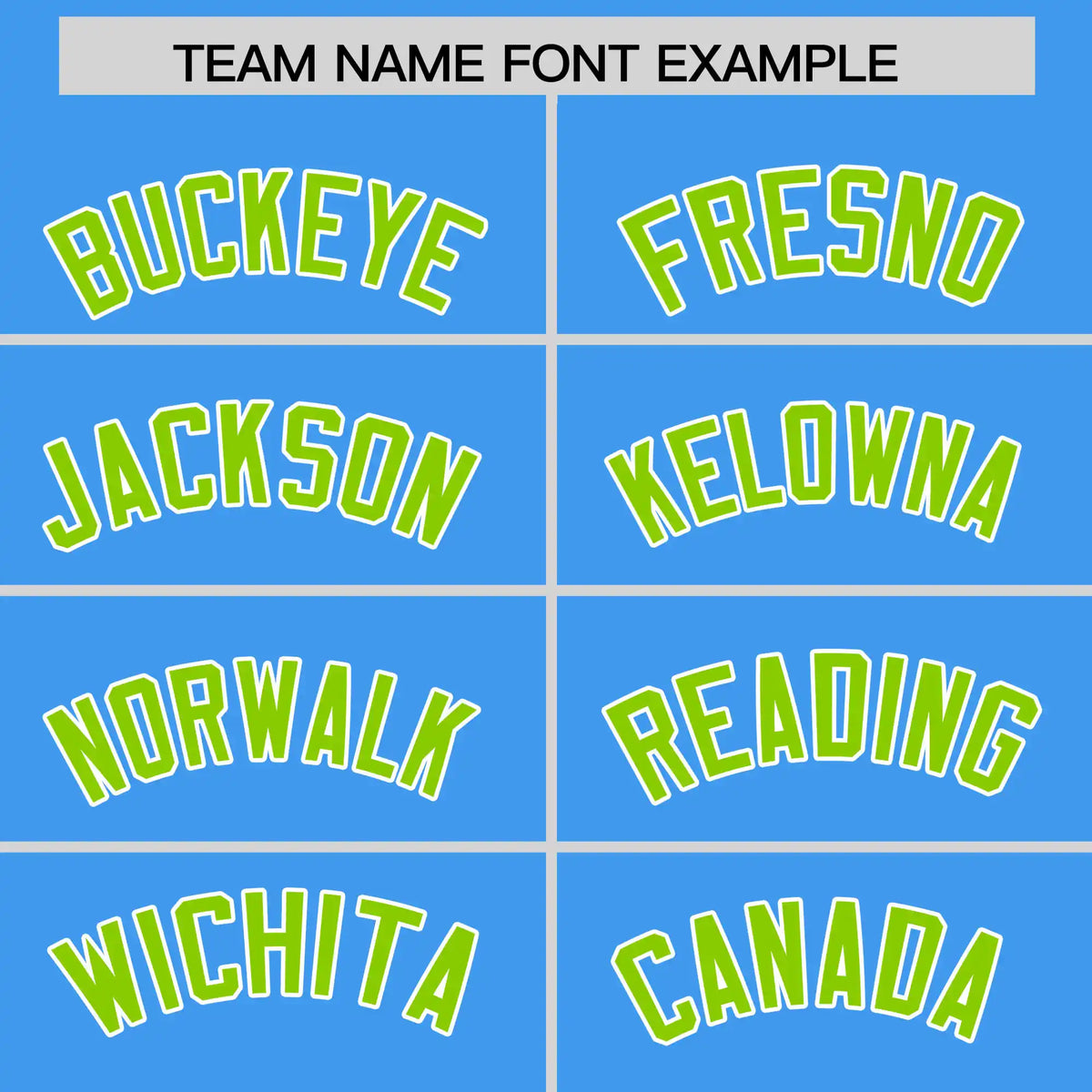 Custom Powder Blue Neon Green-White Performance T-Shirt