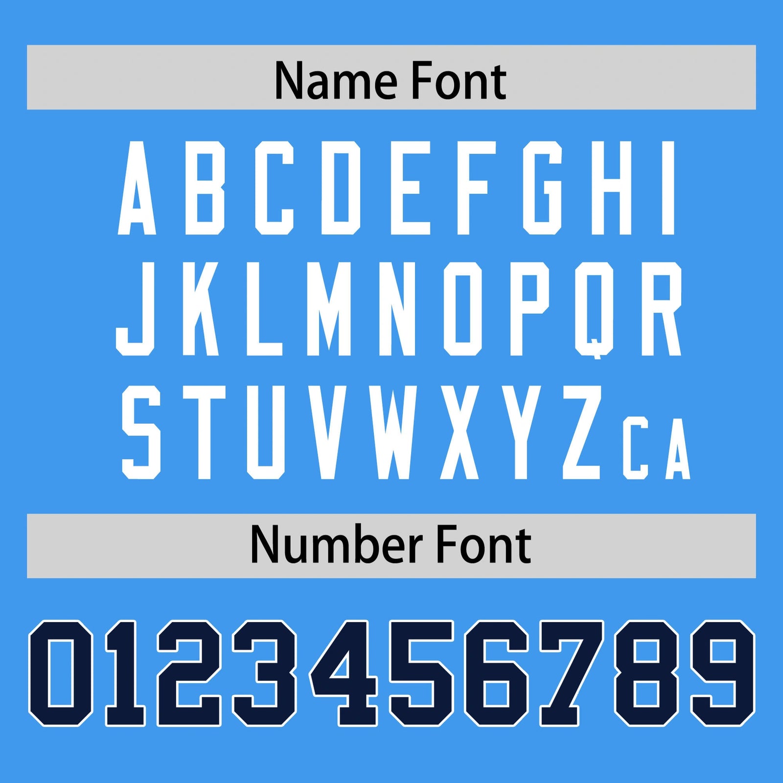 Custom Powder Blue Navy-White Performance T-Shirt