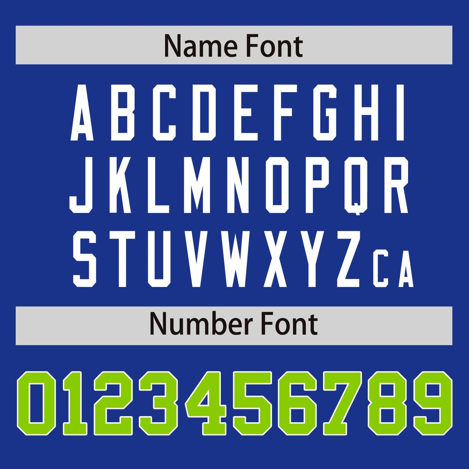 Custom Royal Blue Neon Green-White Performance T-Shirt