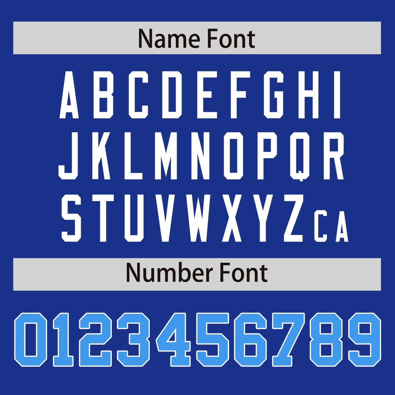 Custom Royal Blue Powder Blue-White Performance T-Shirt