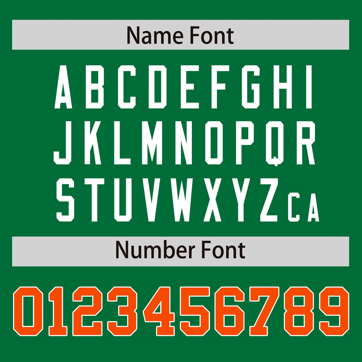 Custom Kelly Green Orange-White Performance T-Shirt