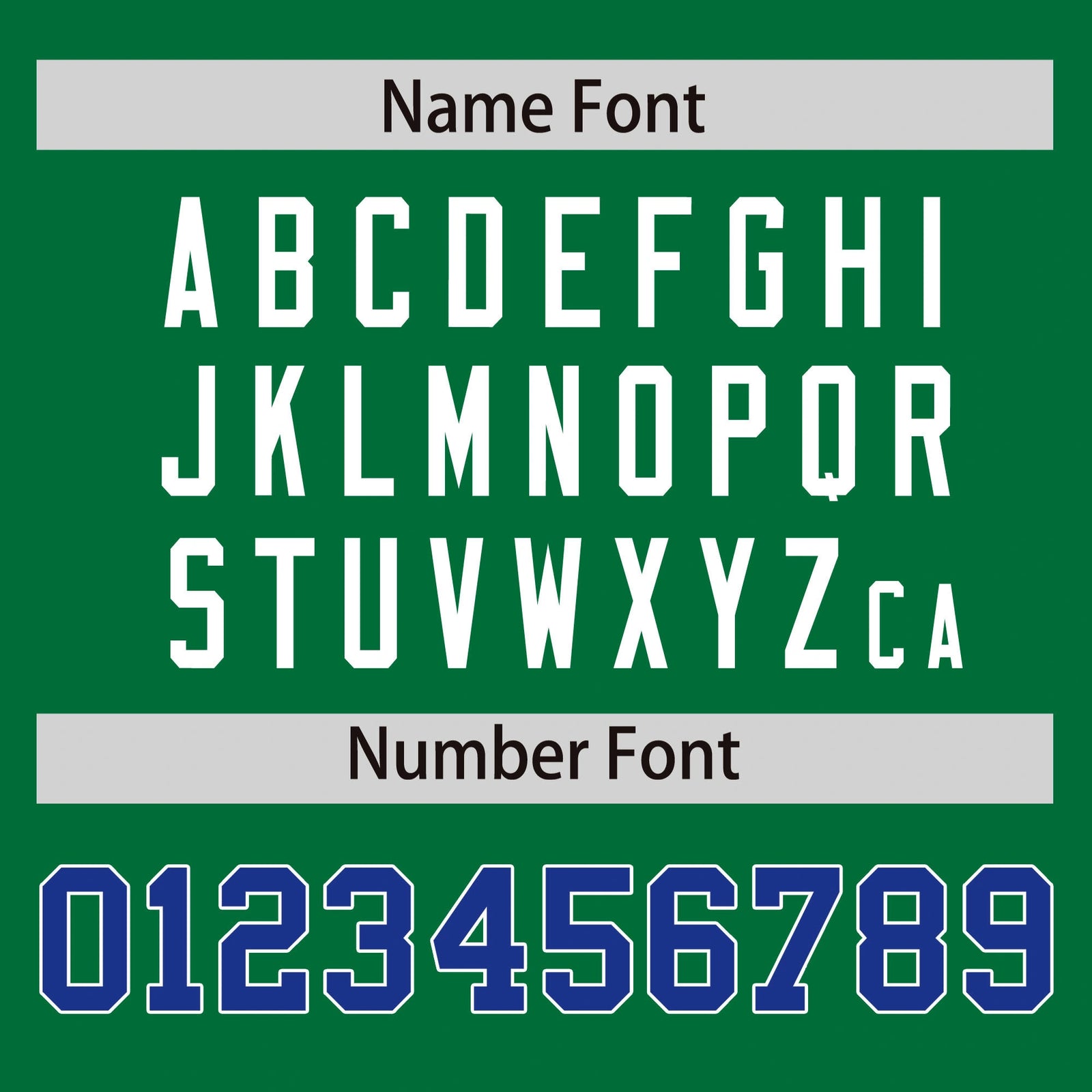 Custom Kelly Green Royal Blue-White Performance T-Shirt