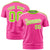 Custom Pink Neon Green-White Performance T-Shirt