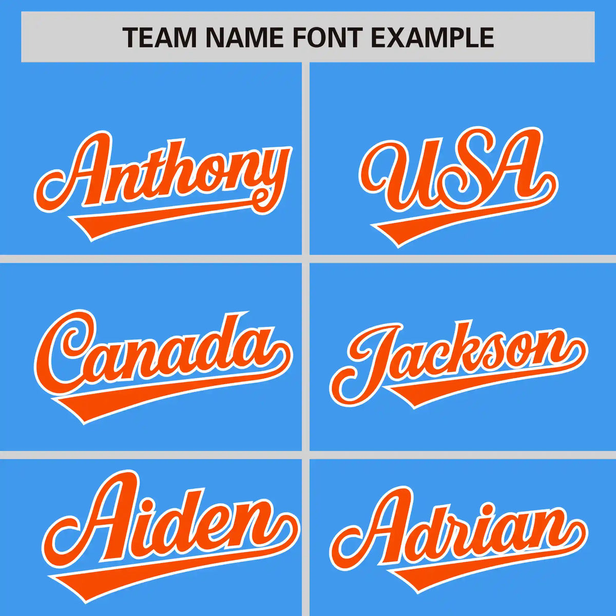 Custom Powder Blue Orange-White Performance T-Shirt