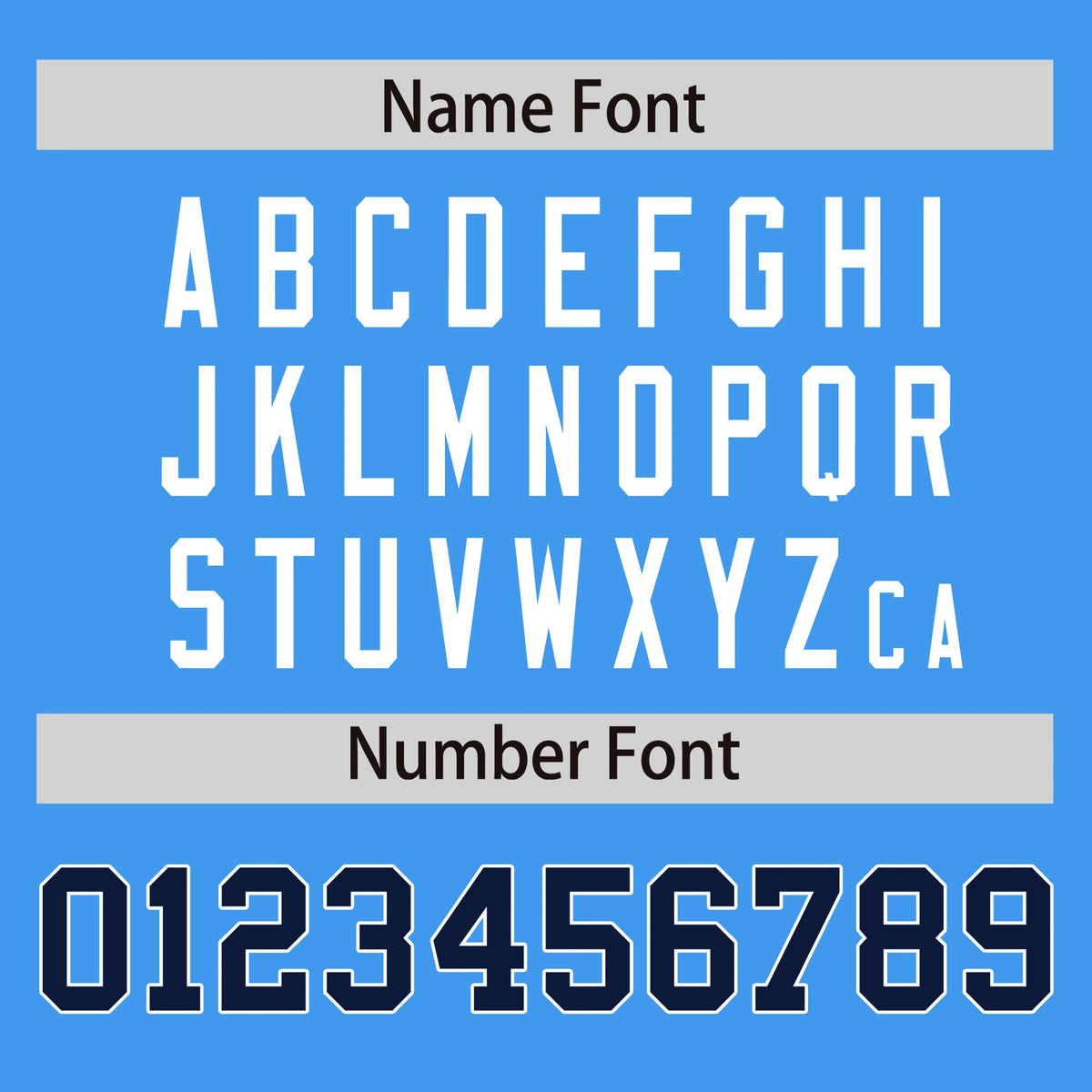 Custom Powder Blue Navy-White Performance T-Shirt