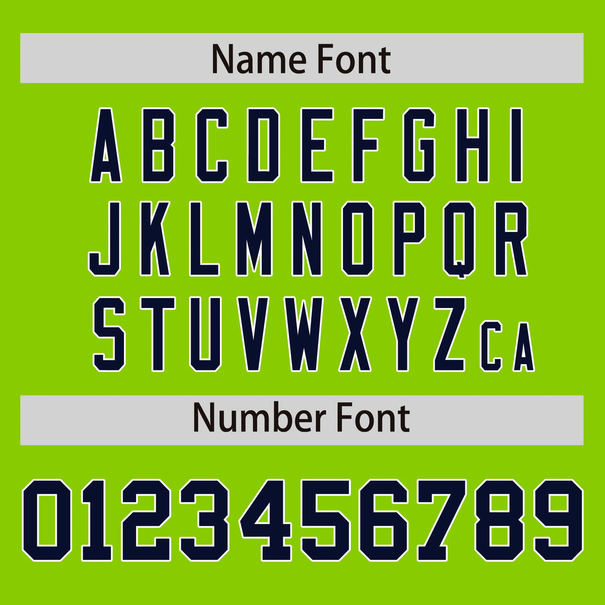 Custom Neon Green Navy-White Performance T-Shirt