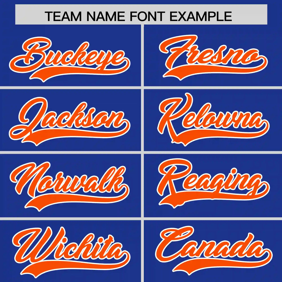 Custom Royal Blue Orange-White Performance T-Shirt