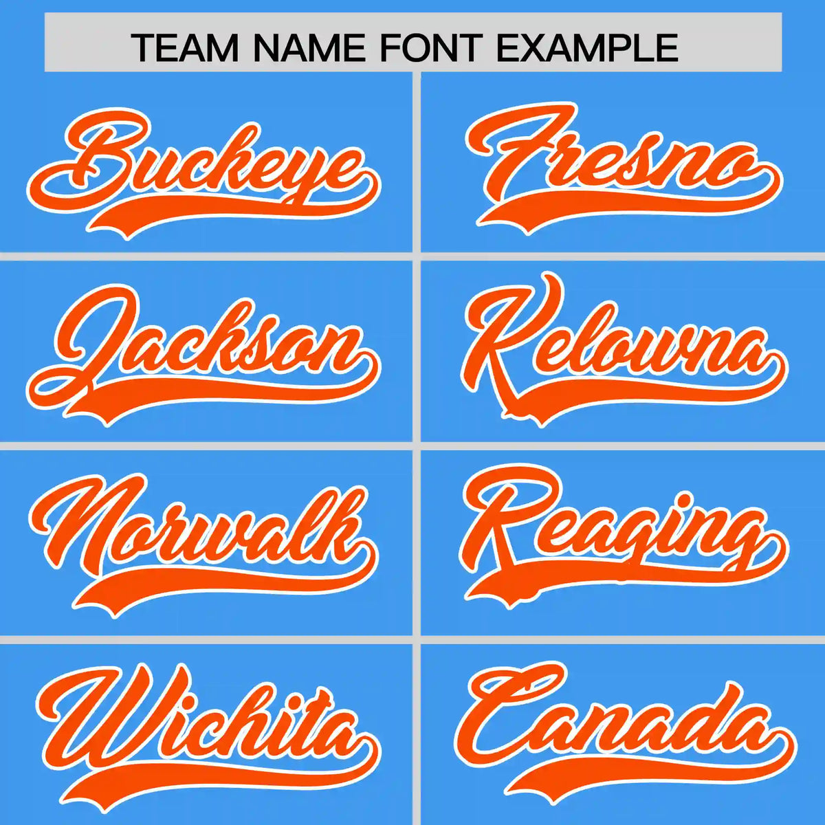 Custom Powder Blue Orange-White Performance T-Shirt