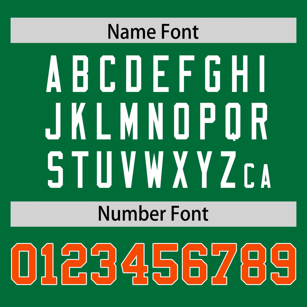 Custom Kelly Green Orange-White Performance T-Shirt