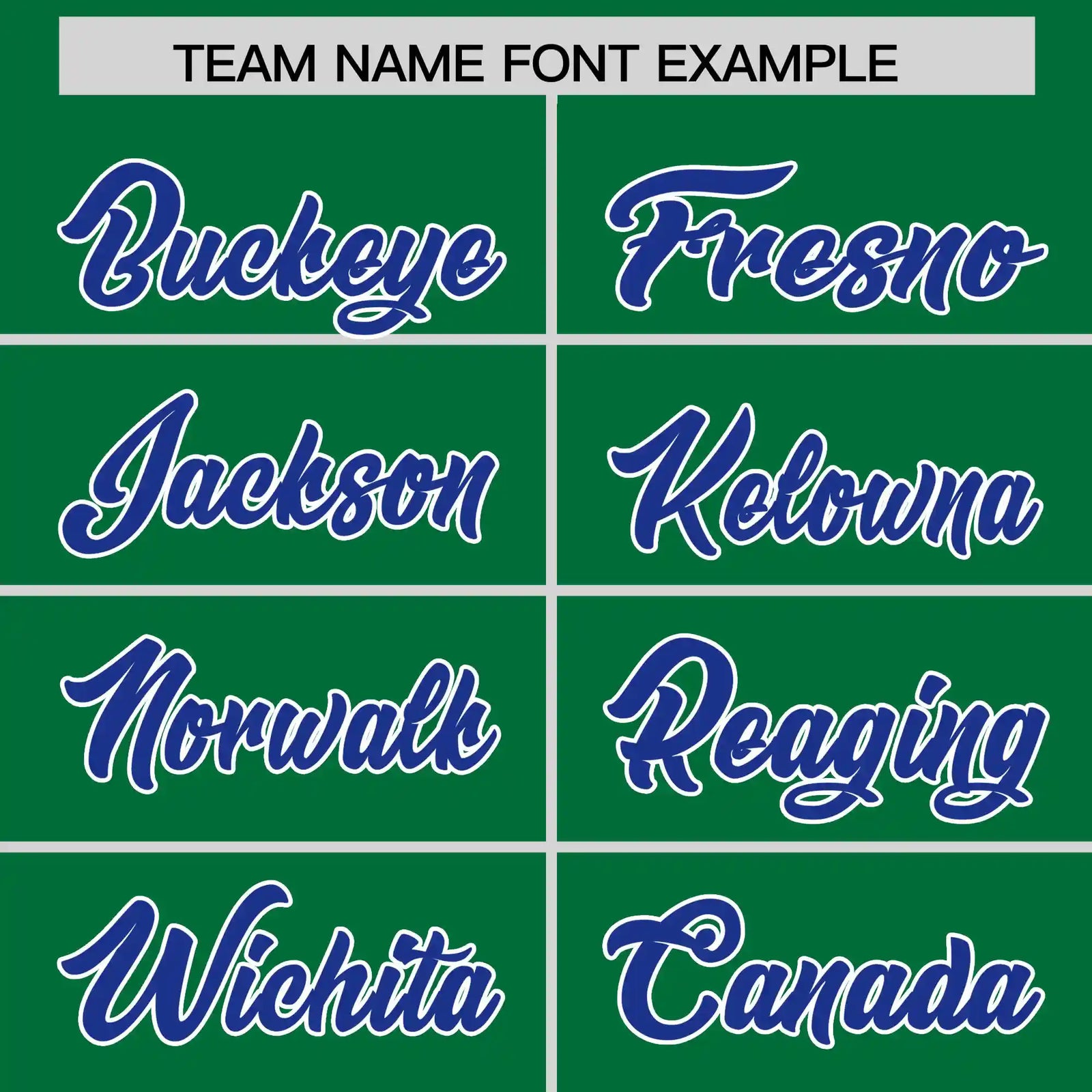 Custom Kelly Green Royal Blue-White Performance T-Shirt