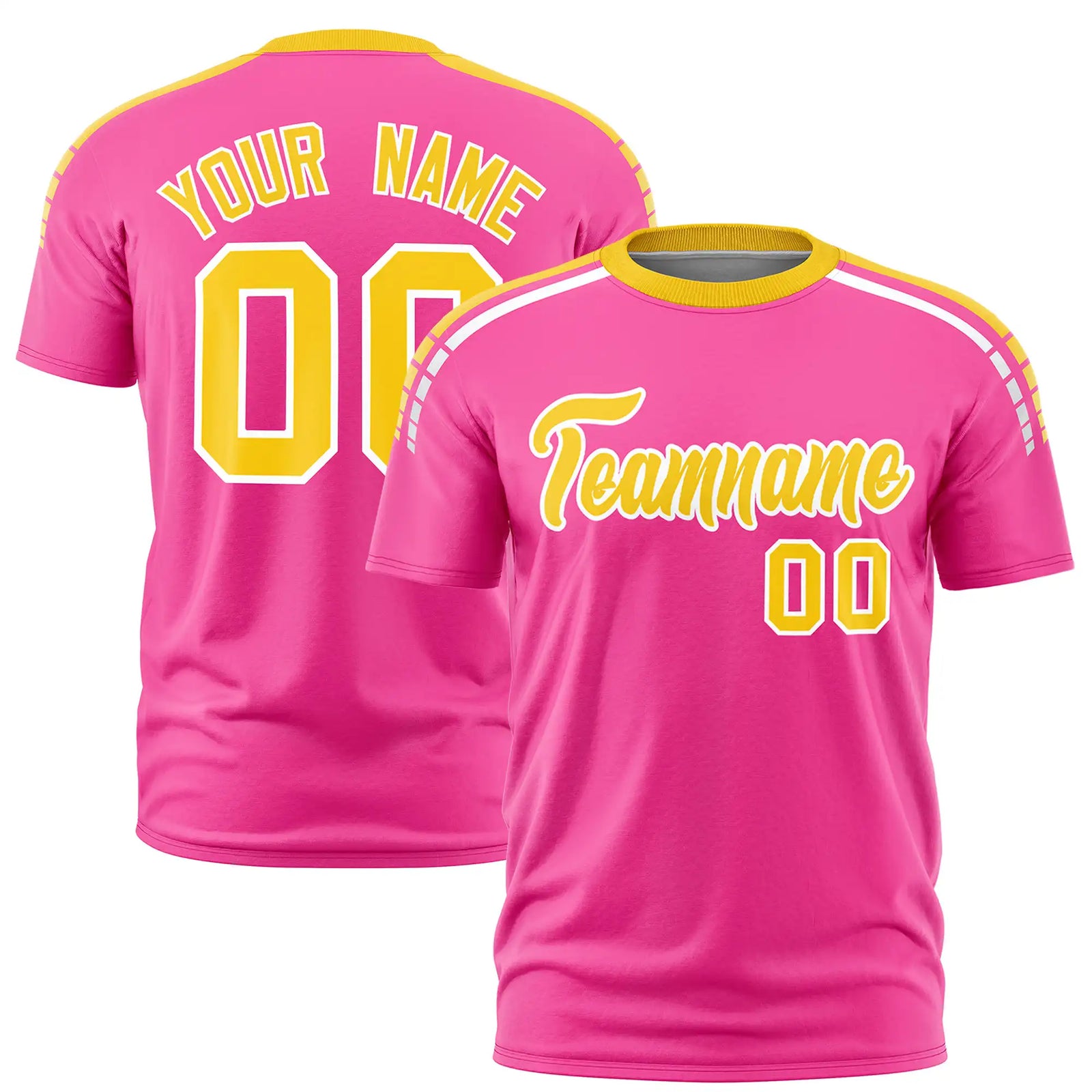 Custom Pink Gold01-White Performance T-Shirt