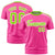 Custom Pink Neon Green-White Performance T-Shirt