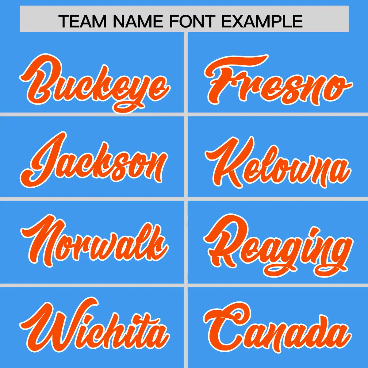 Custom Powder Blue Orange-White Performance T-Shirt