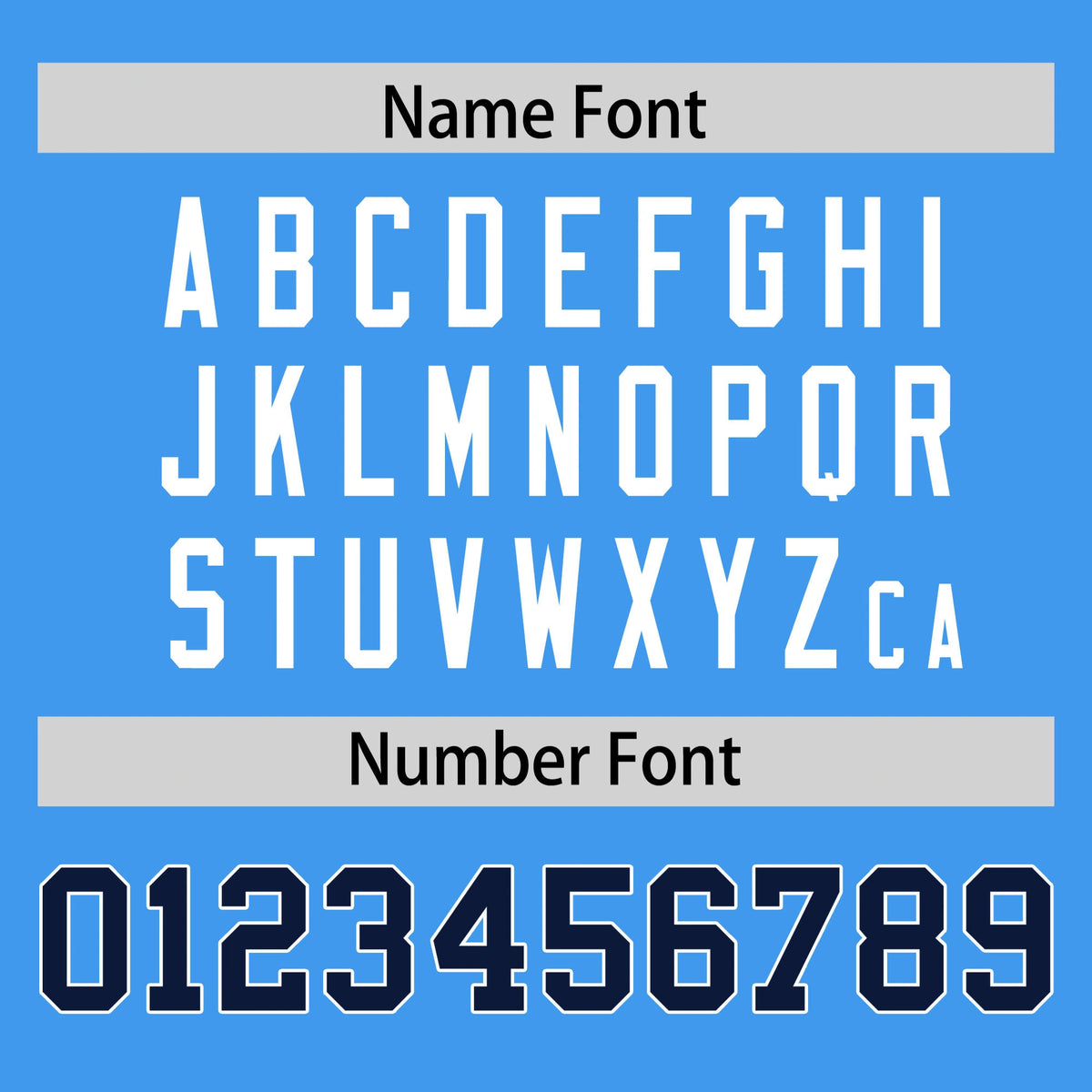 Custom Powder Blue Navy-White Performance T-Shirt