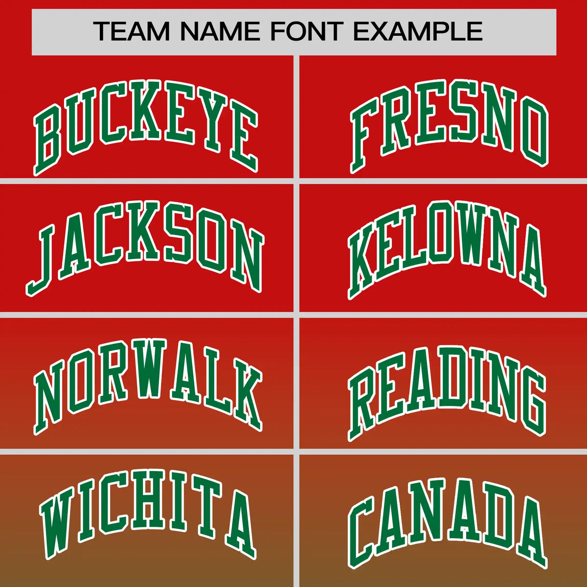 Custom Red-Kelly Green Gradient Fashion Design Performance T-Shirt