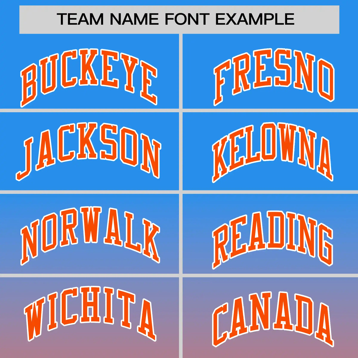 Custom Powder Blue-Orange Gradient Fashion Design Performance T-Shirt