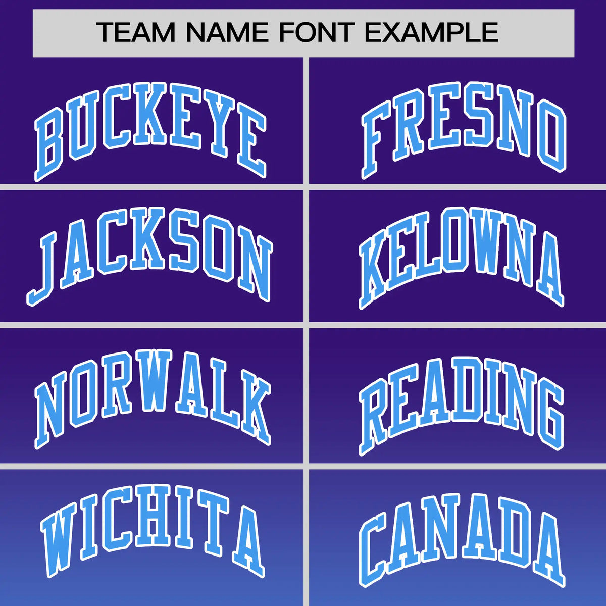 Custom Purple-Powder Blue Gradient Fashion Design Performance T-Shirt