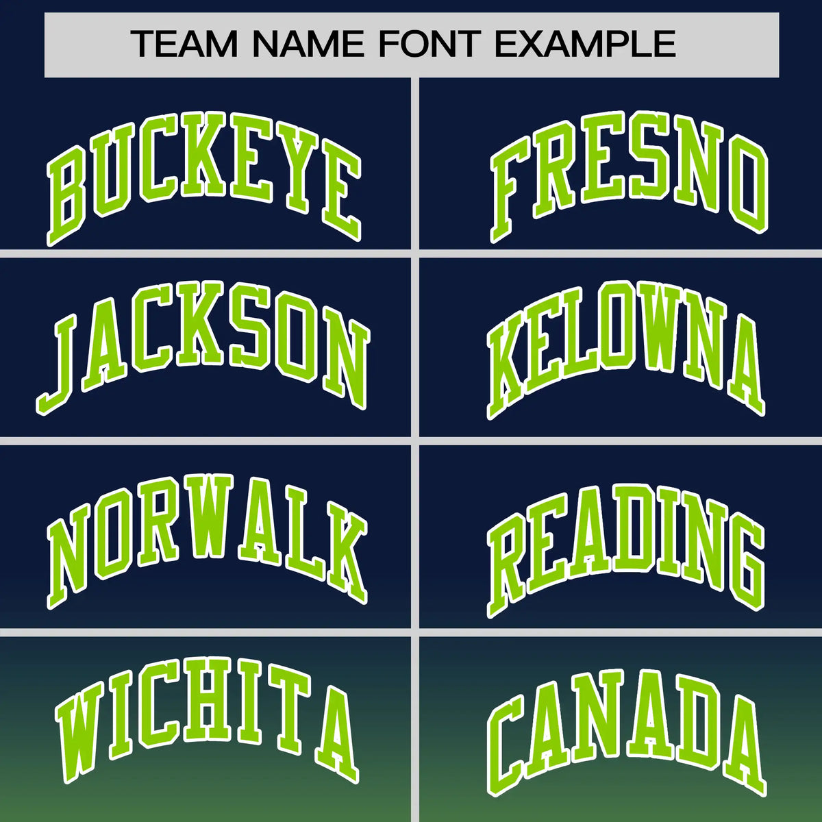 Custom Navy-Neon Green Gradient Fashion Design Performance T-Shirt