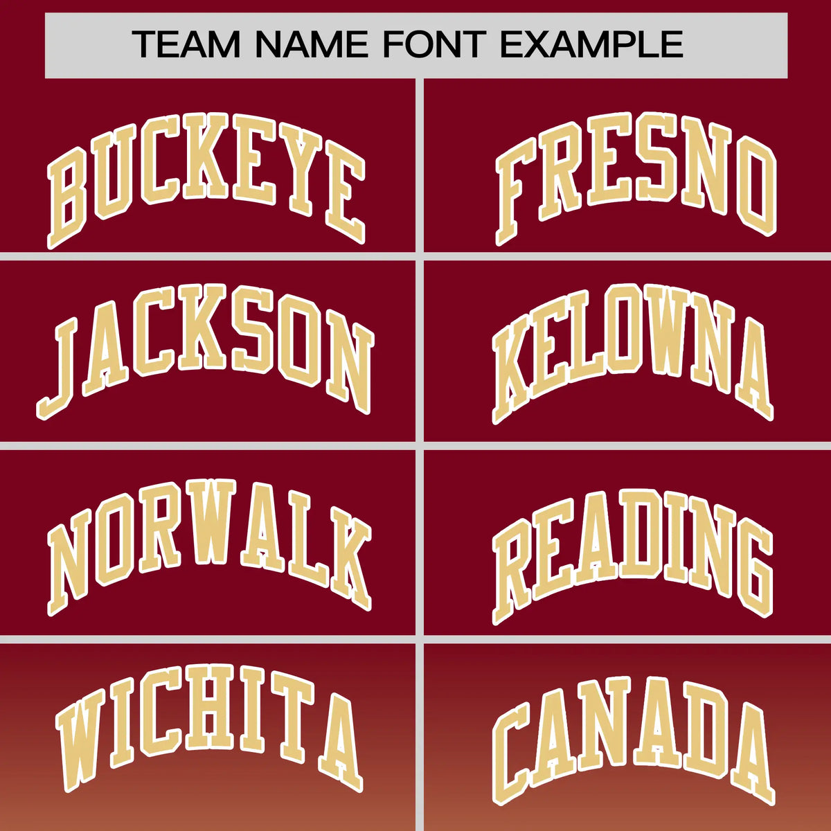 Custom Crimson-Khaki Gradient Fashion Design Performance T-Shirt