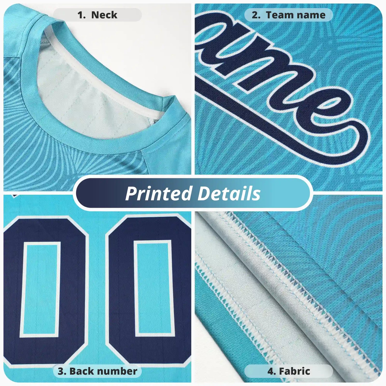 Custom Orange-Aqua Gradient Fashion Design Performance T-Shirt