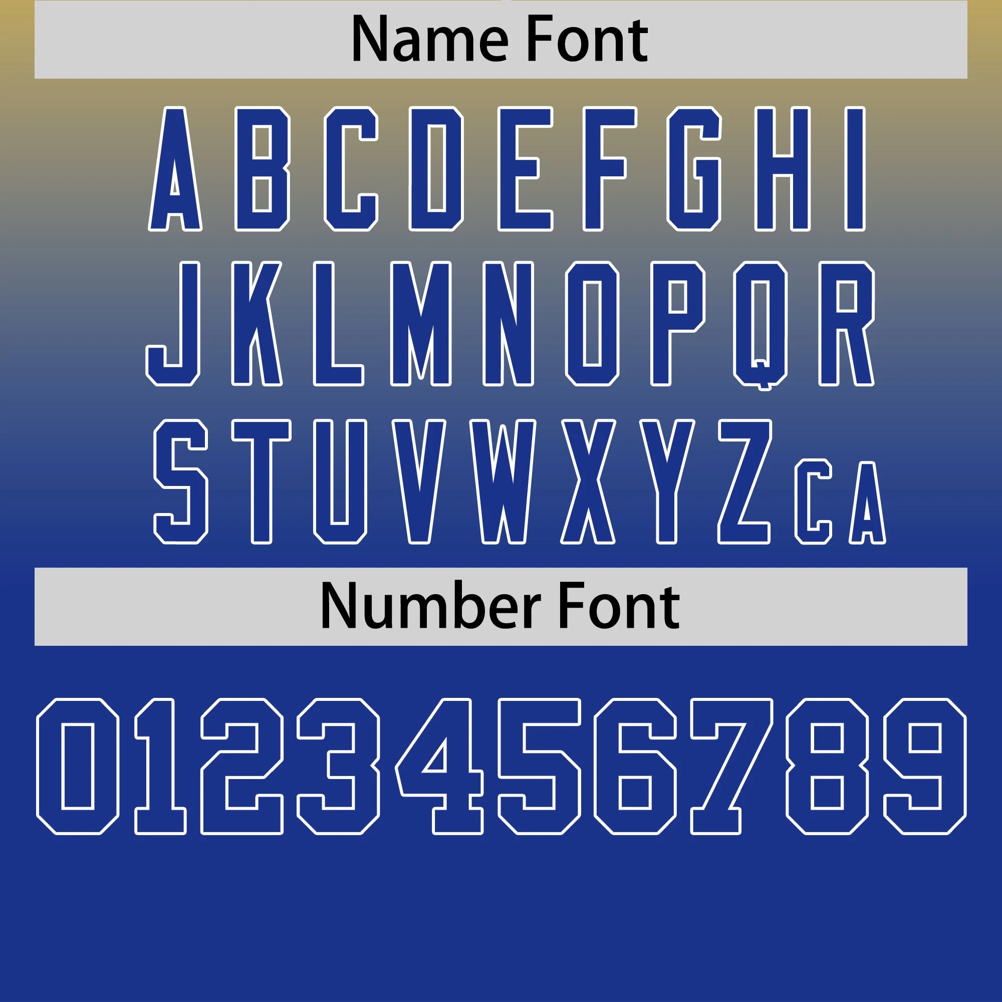 Custom Gold01-Royal Blue Gradient Fashion Design Performance T-Shirt