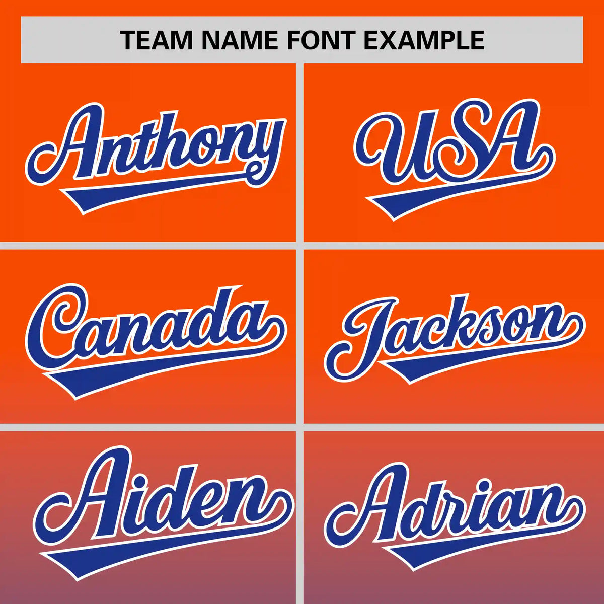 Custom Orange-Royal Blue Gradient Fashion Design Performance T-Shirt