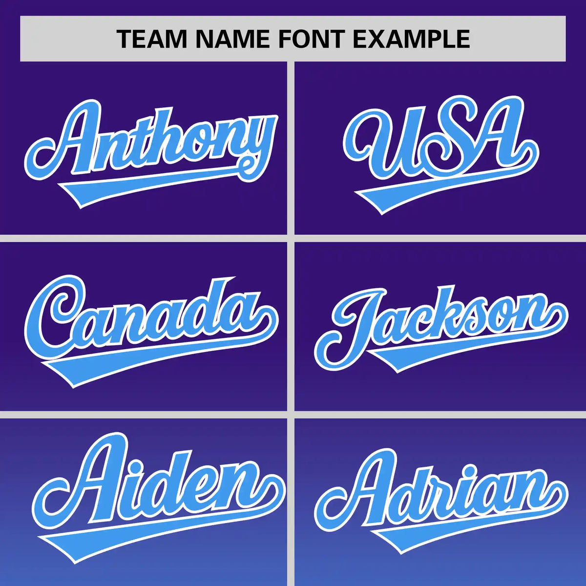 Custom Purple-Powder Blue Gradient Fashion Design Performance T-Shirt