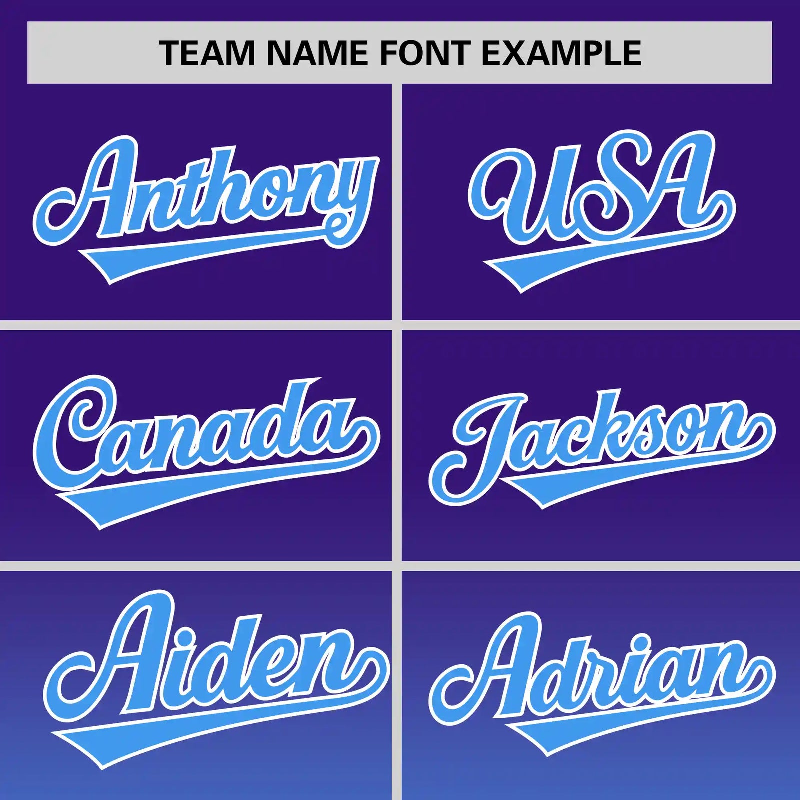 Custom Purple-Powder Blue Gradient Fashion Design Performance T-Shirt