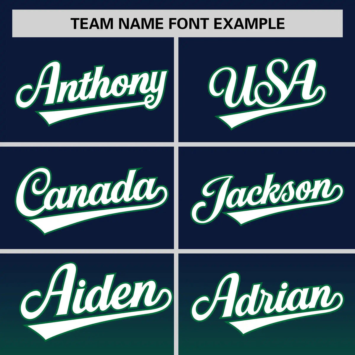 Custom Navy-Kelly Green Gradient Fashion Design Performance T-Shirt