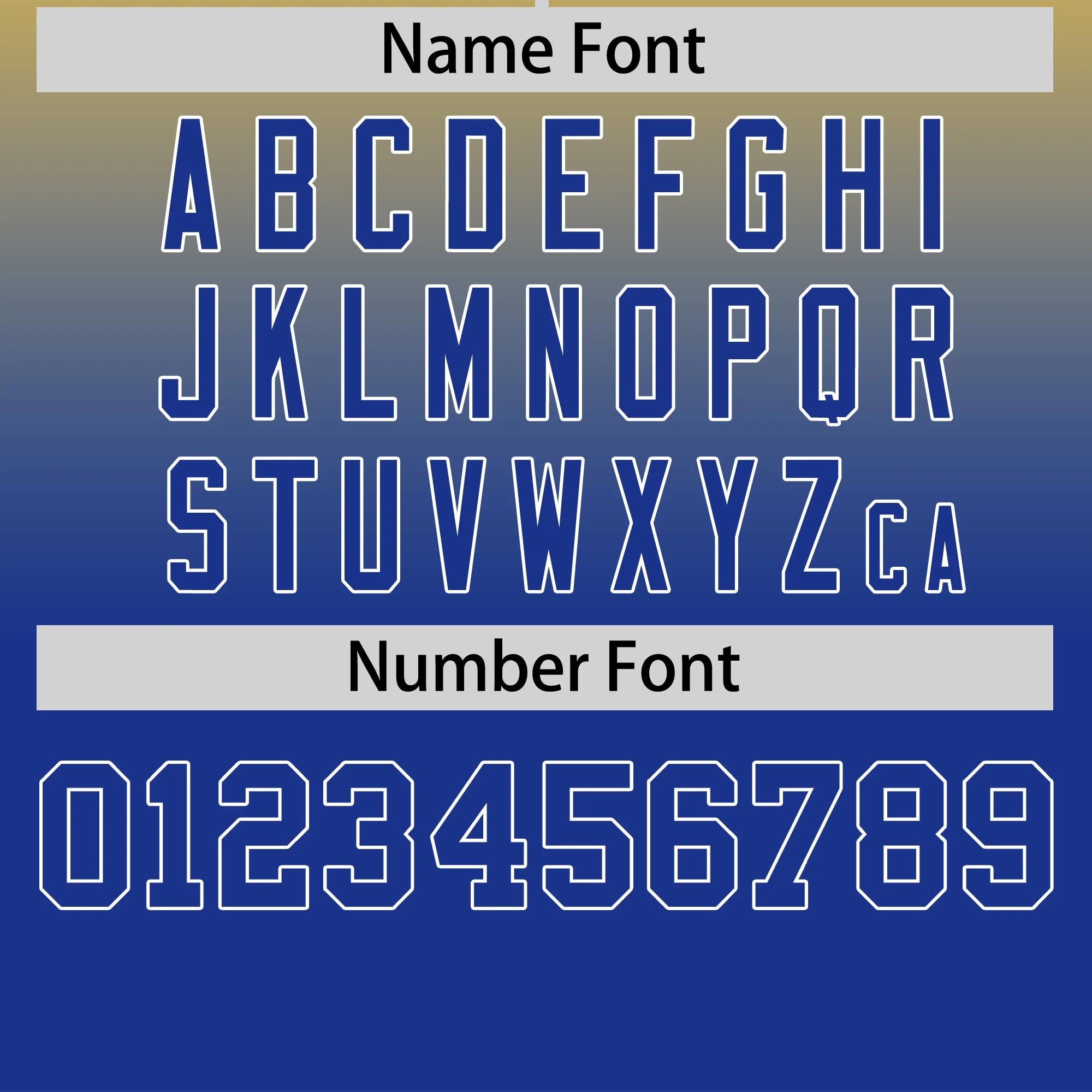 Custom Gold01-Royal Blue Gradient Fashion Design Performance T-Shirt