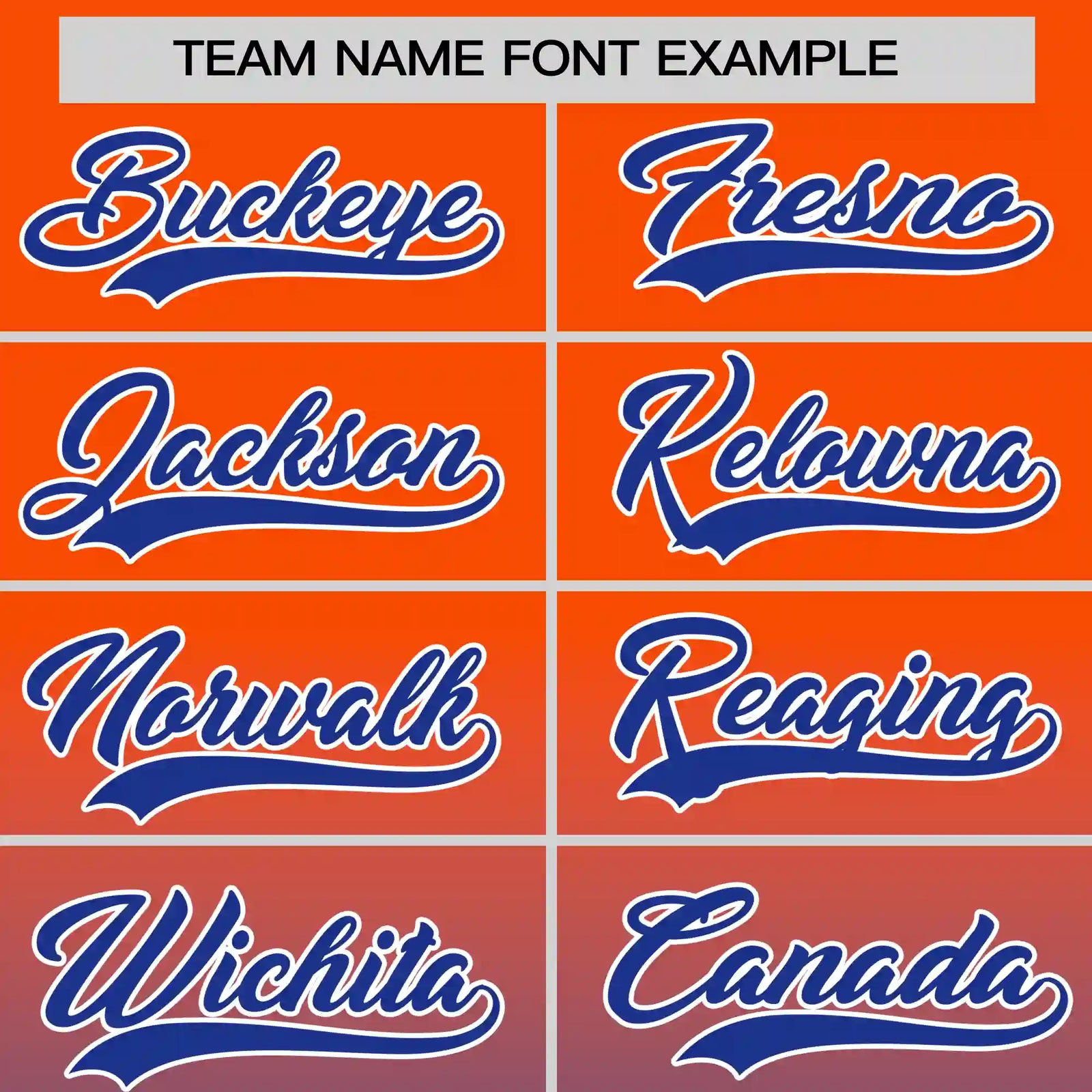 Custom Orange-Royal Blue Gradient Fashion Design Performance T-Shirt