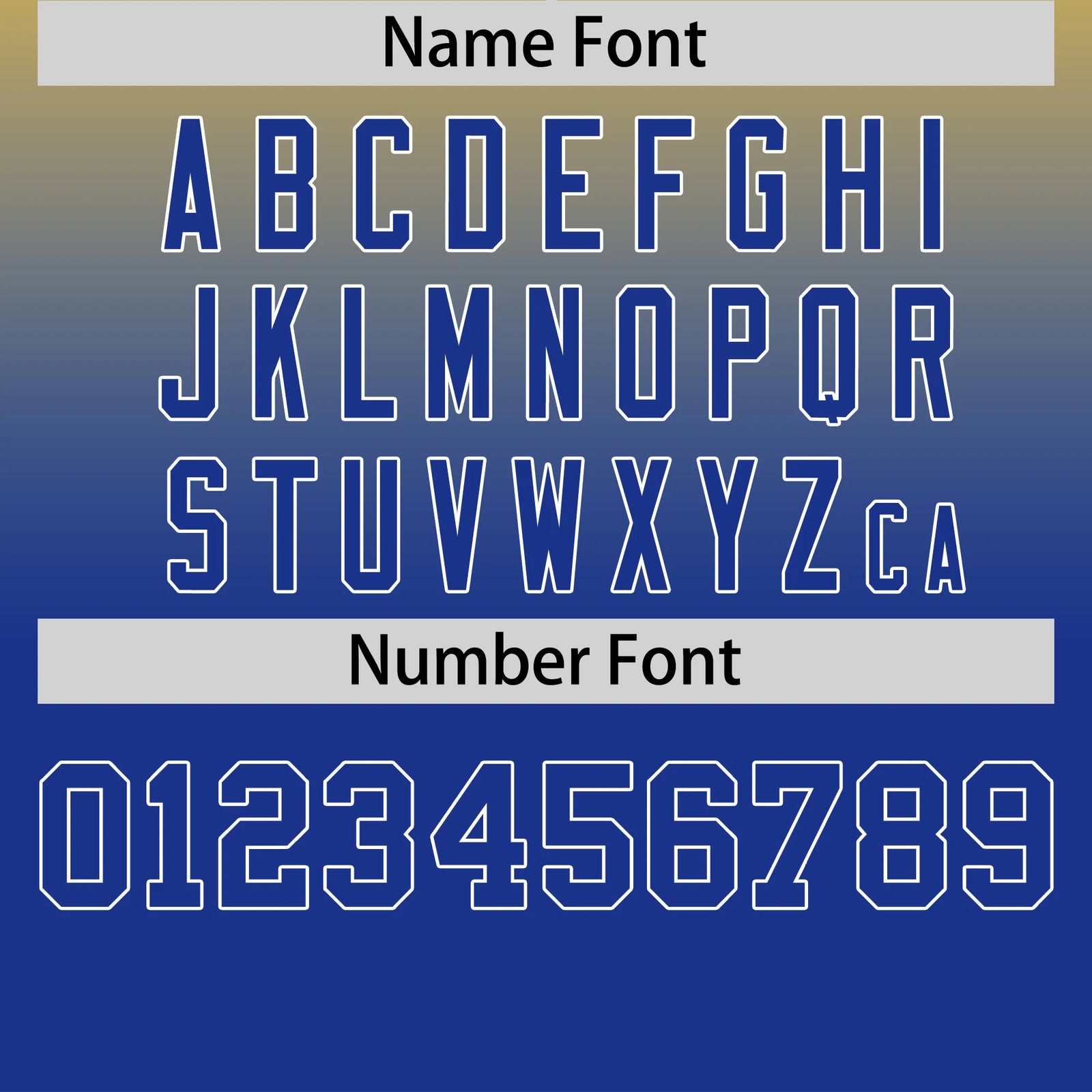 Custom Gold01-Royal Blue Gradient Fashion Design Performance T-Shirt