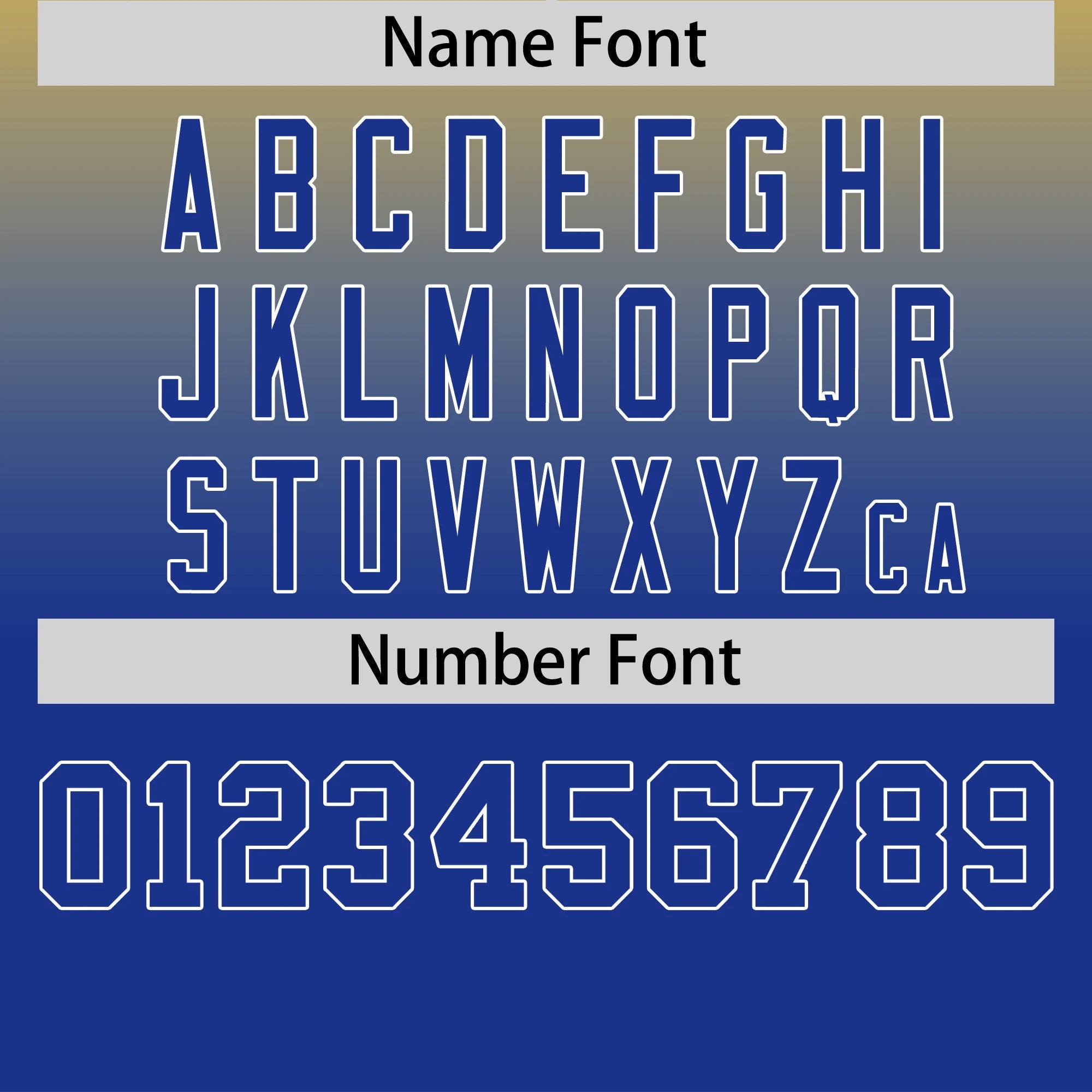 Custom Gold01-Royal Blue Gradient Fashion Design Performance T-Shirt