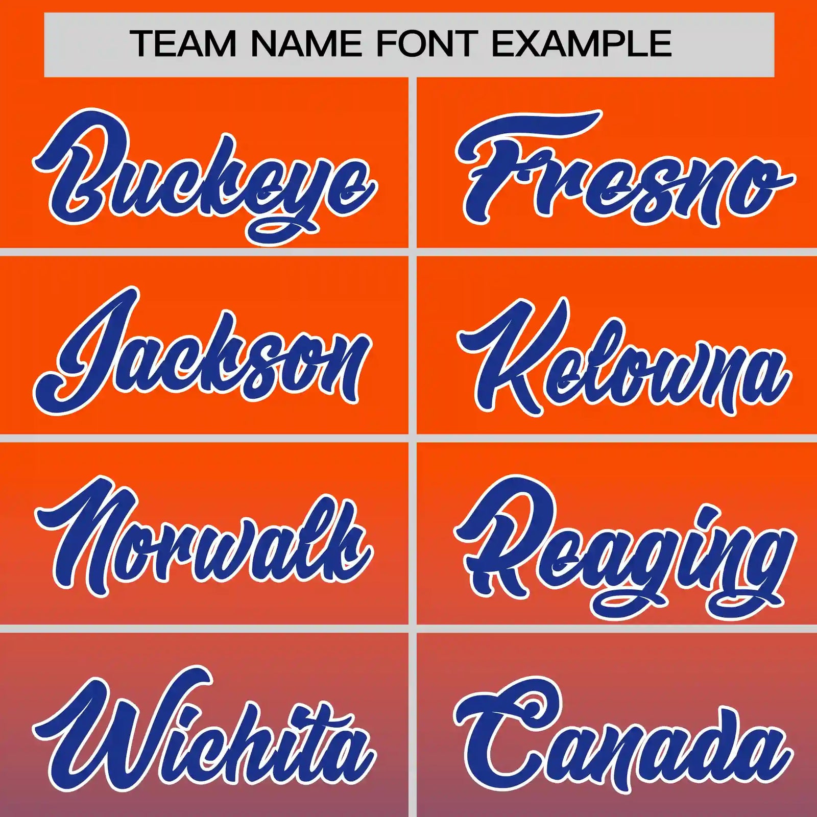 Custom Orange-Royal Blue Gradient Fashion Design Performance T-Shirt