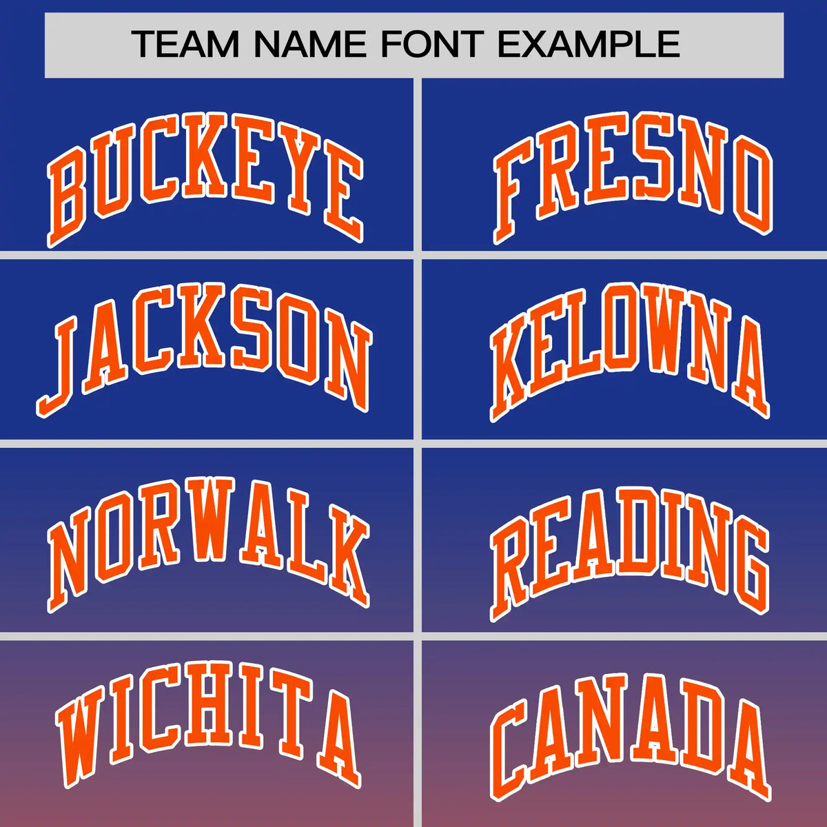 Custom Royal Blue-Orange Gradient Fashion Design Performance T-Shirt