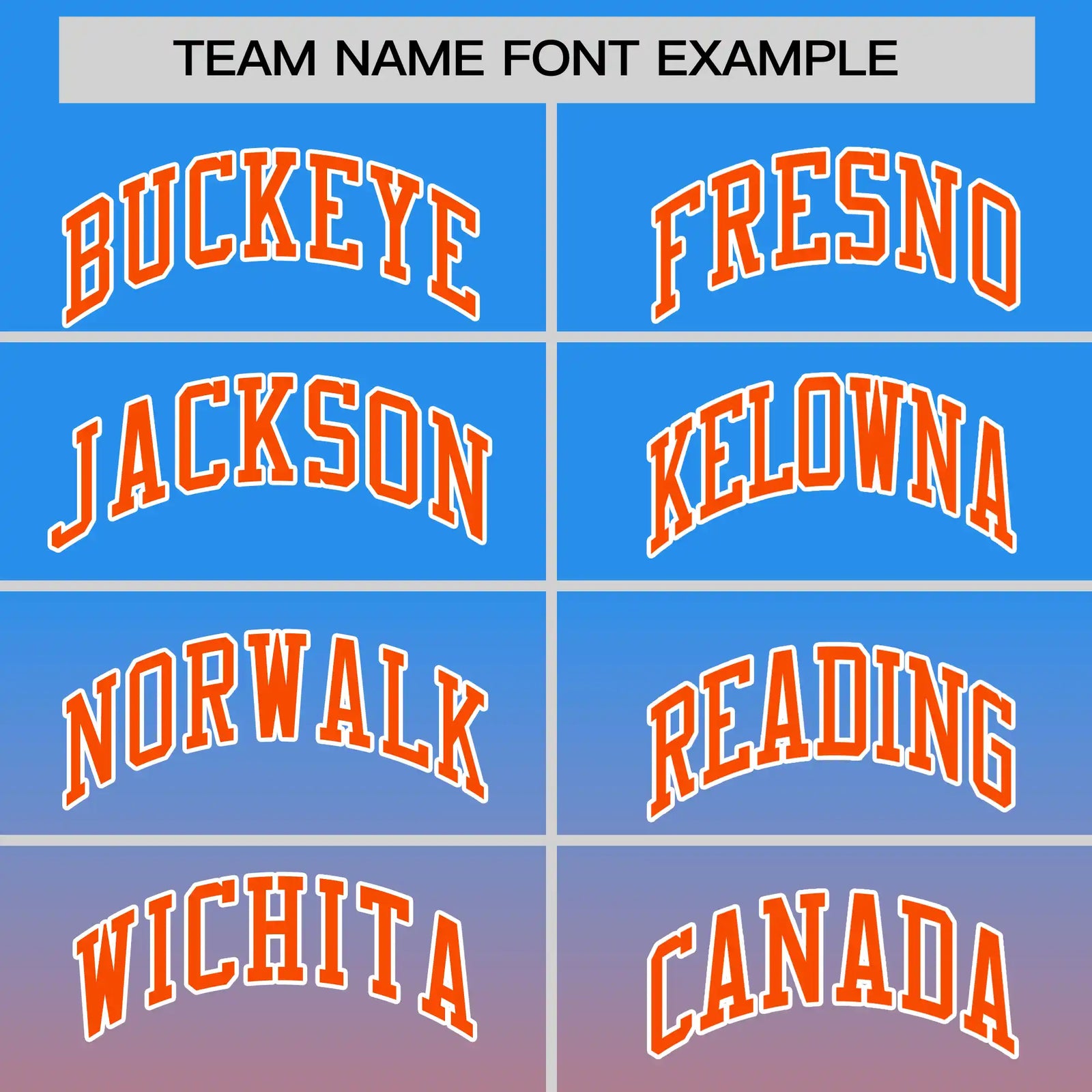 Custom Powder Blue-Orange Gradient Fashion Design Performance T-Shirt