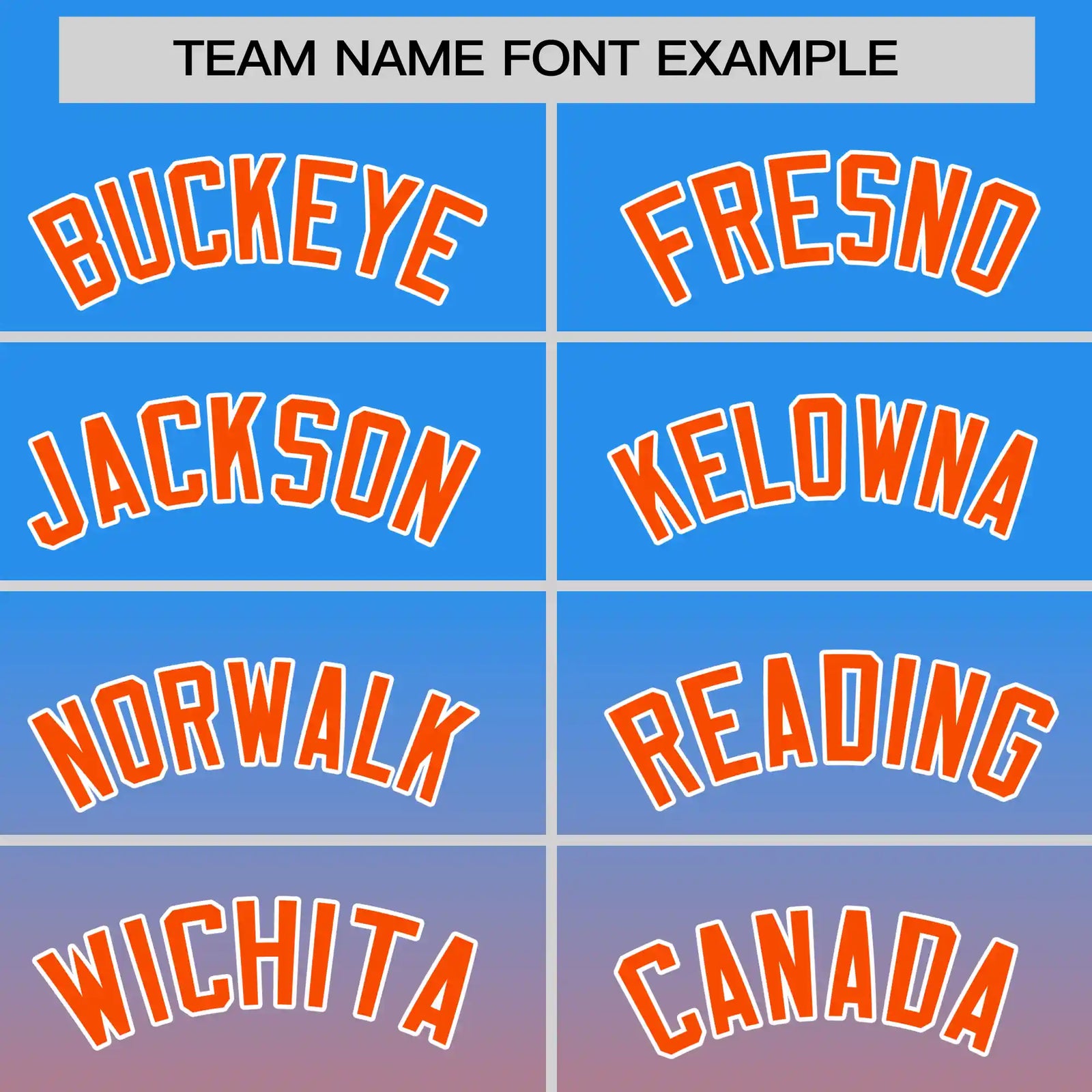 Custom Powder Blue-Orange Gradient Fashion Design Performance T-Shirt