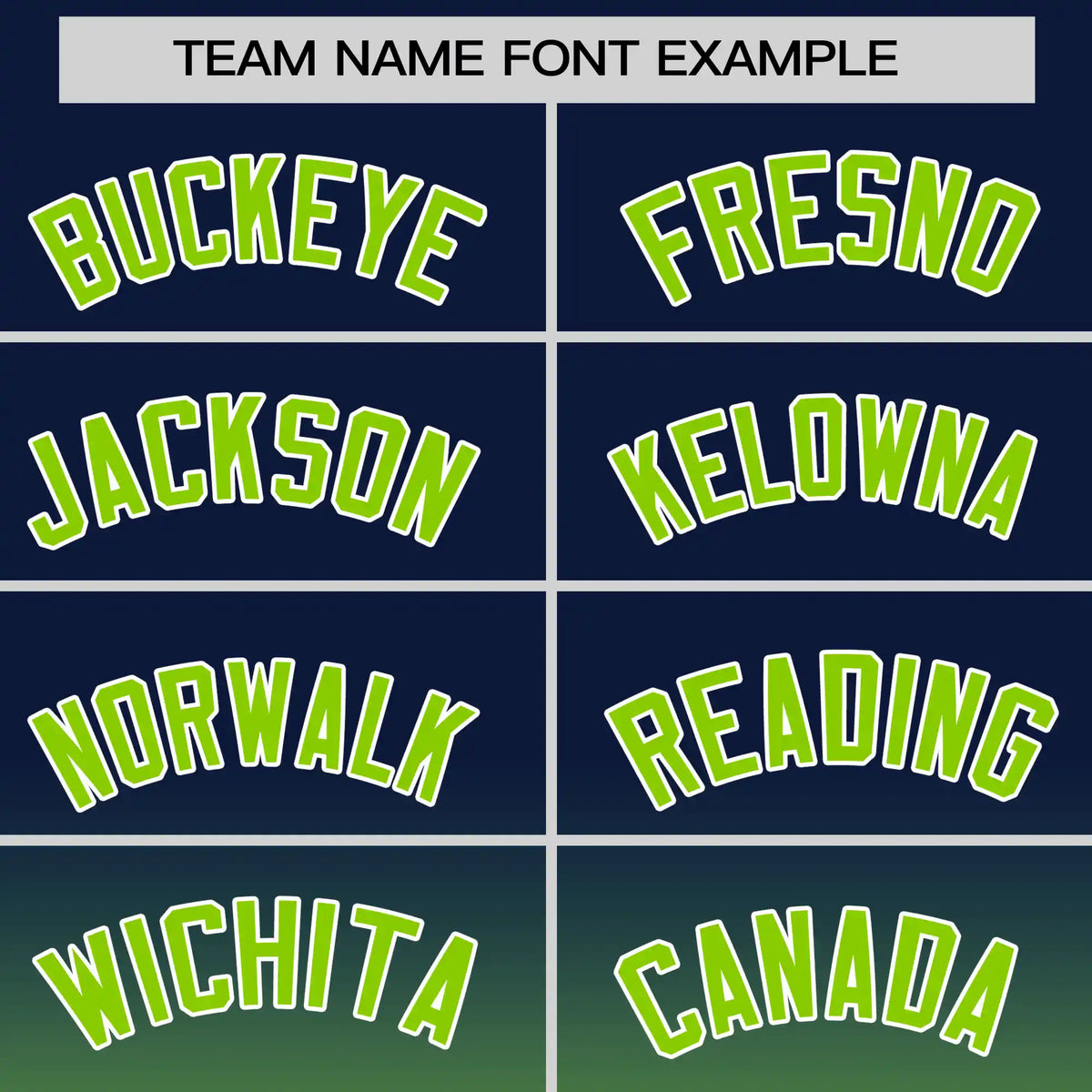 Custom Navy-Neon Green Gradient Fashion Design Performance T-Shirt