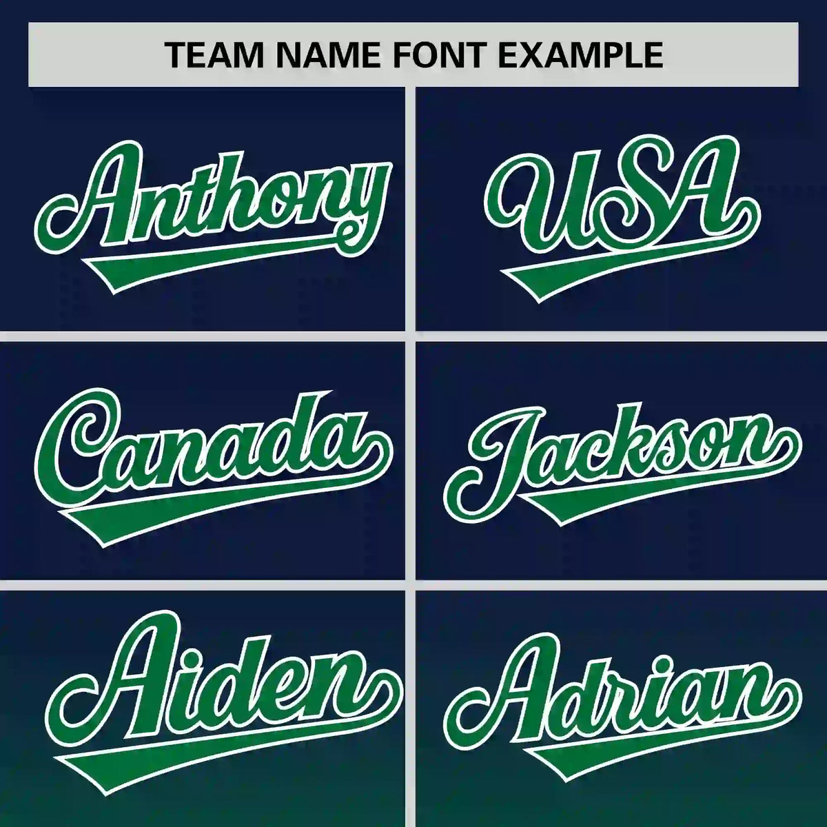 Custom Navy-Kelly Green Gradient Fashion Design Performance T-Shirt