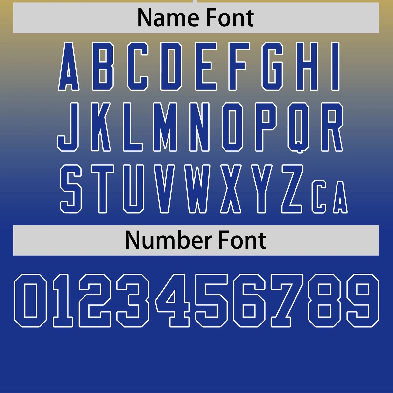 Custom Gold01-Royal Blue Gradient Fashion Design Performance T-Shirt