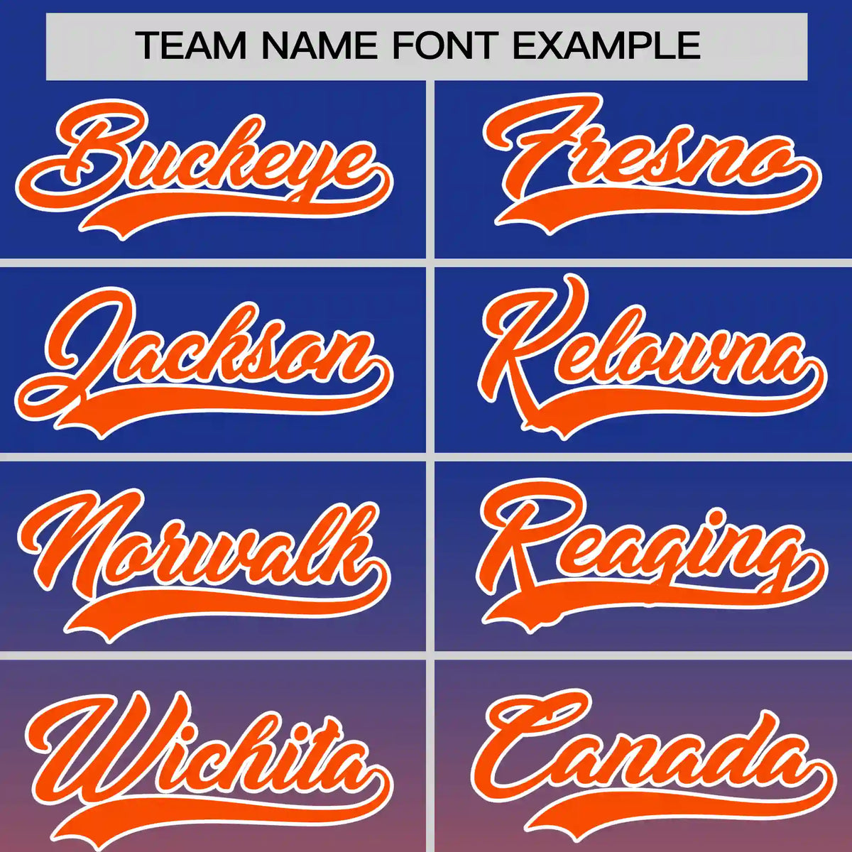 Custom Royal Blue-Orange Gradient Fashion Design Performance T-Shirt