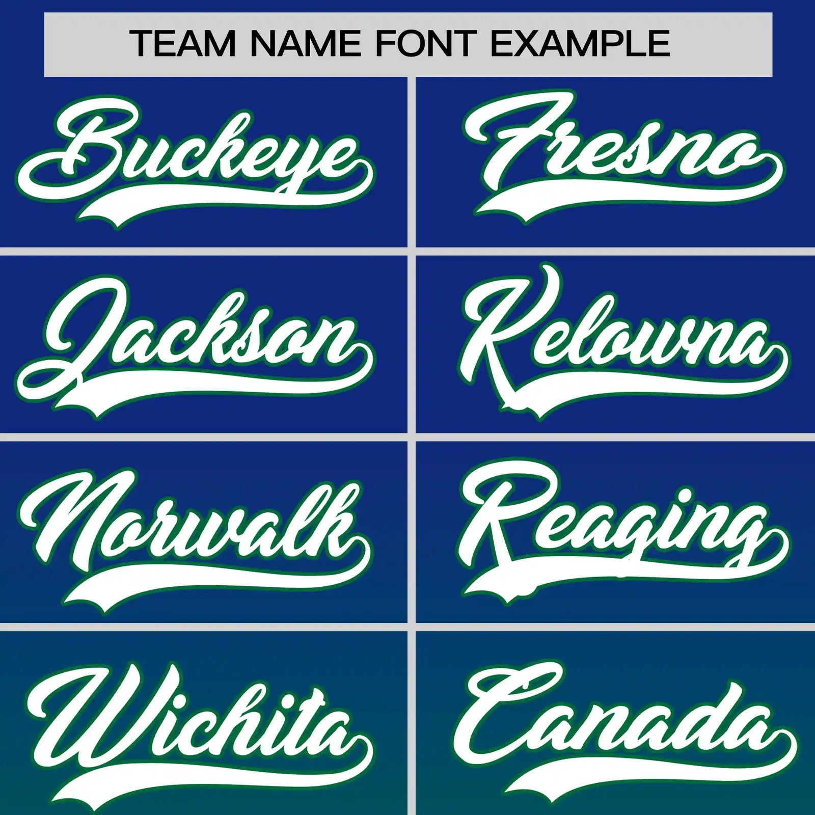 Custom Royal Blue-Kelly Green Gradient Fashion Design Performance T-Shirt
