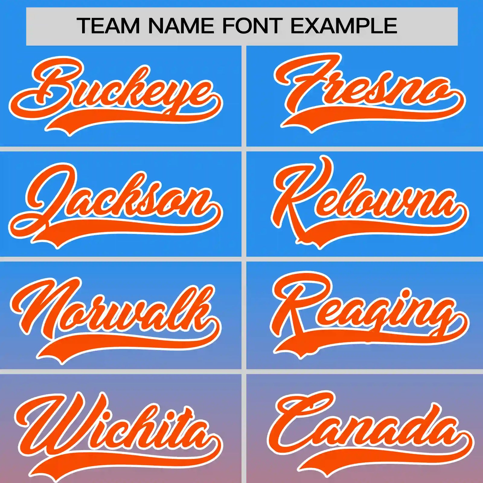 Custom Powder Blue-Orange Gradient Fashion Design Performance T-Shirt